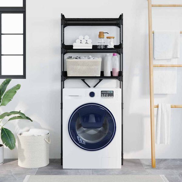 vidaXL &Rho;ά&phi;&iota;&alpha; &pi;&lambda;&upsilon;&nu;&tau;&eta;&rho;ί&omicron;&upsilon; &rho;&omicron;ύ&chi;&omega;&nu; &mu;&epsilon; &rho;ά&phi;&iota; &Mu;&alpha;ύ&rho;&omicron; 0ak 67 x 25 x 163 &epsilon;&kappa;.