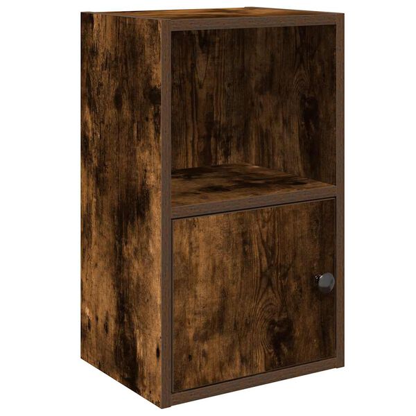 vidaXL Βιβλιοθήκη Καπνιστή Δρυς 31x24x52 εκ. από Επεξεργασμένο Ξύλο