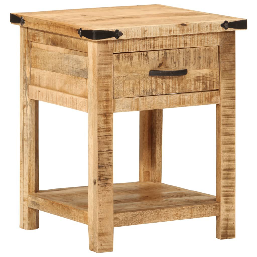 vidaXL Κομοδίνο 40 x 40 x 50 εκ. από Μασίφ Ξύλο Μάνγκο