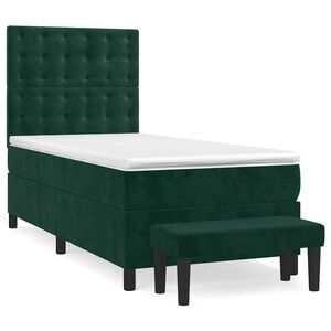vidaXL &Kappa;&rho;&epsilon;&beta;ά&tau;&iota; Boxspring &mu;&epsilon; &Sigma;&tau;&rho;ώ&mu;&alpha; &Sigma;&kappa;&omicron;ύ&rho;&omicron; &Pi;&rho;ά&sigma;&iota;&nu;&omicron; 80x200 &epsilon;&kappa;. &Beta;&epsilon;&lambda;&omicron;ύ&delta;&iota;&nu;&omicron;