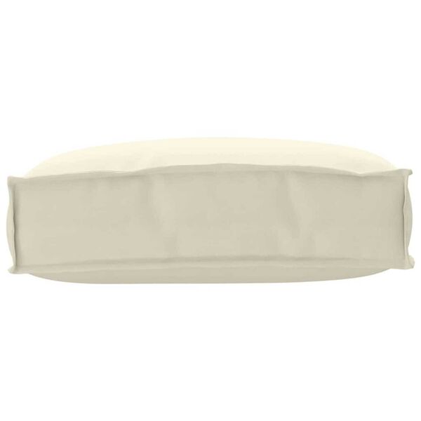 vidaXL Μαξιλάρι παλέτας για πλάτη Κρεμ 50 x 40 x 12 cm Ύφασμα Oxford