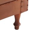 vidaXL Πολυθρόνα Μπάρελ Καφέ από Γνήσιο Δέρμα