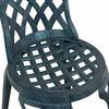 vidaXL Καρέκλα Κήπου 2 pcs Πράσινο 55 x 56.5 x 91εκ Αλουμίνιο