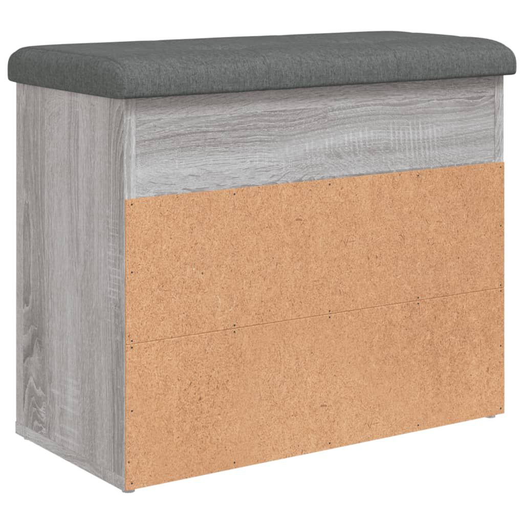 vidaXL Παπουτσοθήκη Γκρι Sonoma 62x32x50 εκ. από Επεξεργασμένο Ξύλο