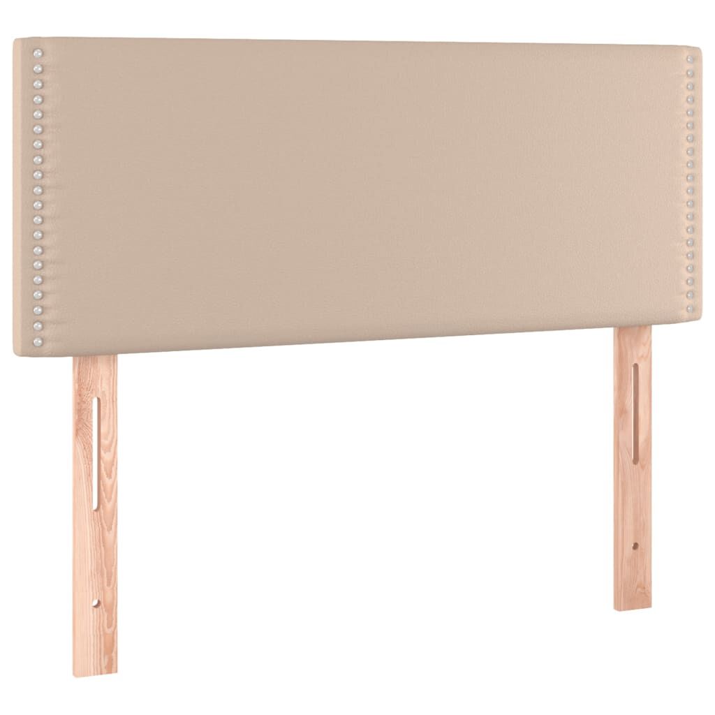 vidaXL Κεφαλάρι Κρεβατιού Καπουτσίνο 100x5x78/88 εκ. Συνθετικό Δέρμα