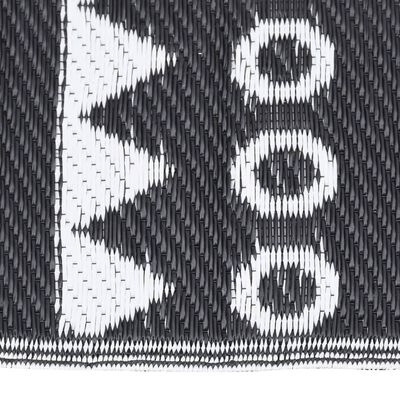 vidaXL Χαλί εξωτερικού χώρου ARAKIL Μαύρο 120x180 cm PP