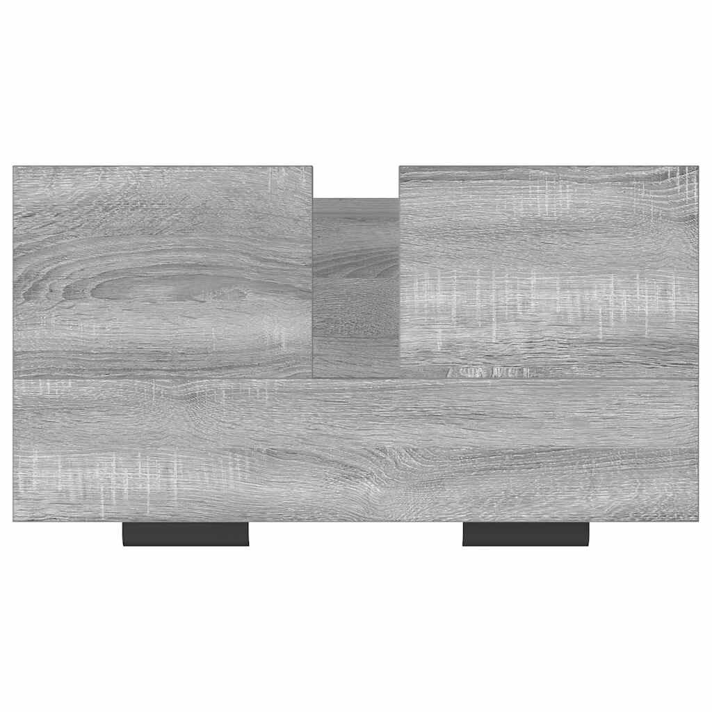 vidaXL Ντουλάπι Μπάνιου Γκρι sonoma 64,5x33,5x59 εκ Επεξεργασμένο Ξύλο