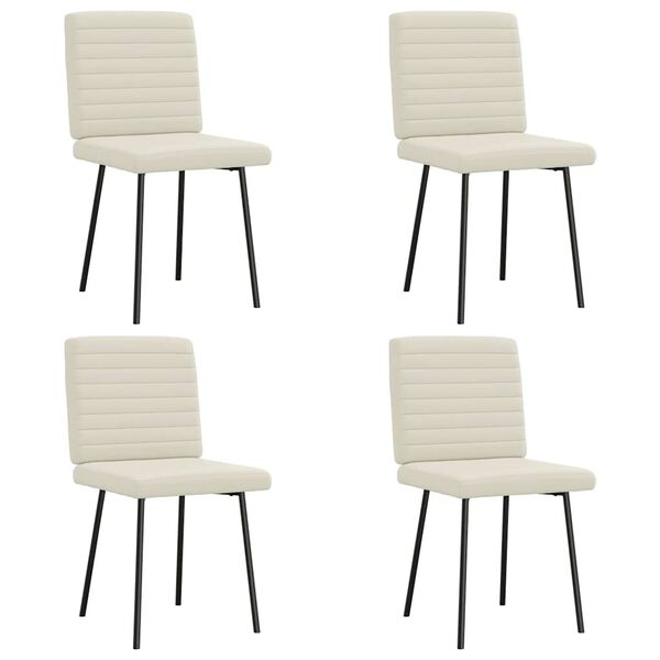 vidaXL &Kappa;&alpha;&rho;έ&kappa;&lambda;&epsilon;&sigmaf; &Tau;&rho;&alpha;&pi;&epsilon;&zeta;&alpha;&rho;ί&alpha;&sigmaf; 4 &tau;&epsilon;&mu;. &Kappa;&rho;&epsilon;&mu; &Beta;&epsilon;&lambda;&omicron;ύ&delta;&iota;&nu;&epsilon;&sigmaf;