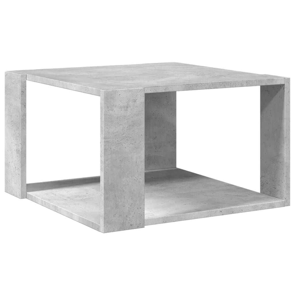 vidaXL Τραπεζάκι Σαλονιού Γκρι Σκυροδ. 51,5x51,5x30εκ Επεξεργασμ. Ξύλο