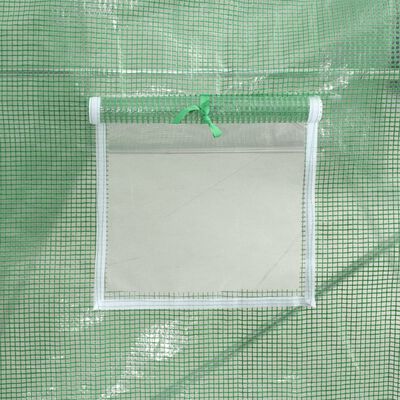 vidaXL Θερμοκήπιο Πράσινο 18 μ² 6 x 3 x 2 μ. με Ατσάλινο Πλαίσιο