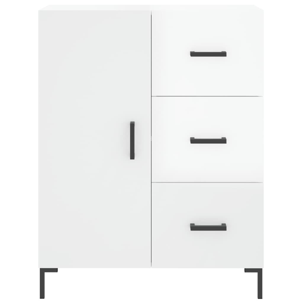 vidaXL Ντουλάπι Γυαλιστερό Λευκό 69,5x34x90 εκ. Επεξεργασμένο Ξύλο