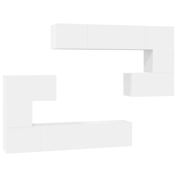 vidaXL &Sigma;&epsilon;&tau; &Epsilon;&pi;ί&pi;&lambda;&omicron;&upsilon; &Tau;&eta;&lambda;&epsilon;ό&rho;&alpha;&sigma;&eta;&sigmaf; 8 &Tau;&epsilon;&mu;&alpha;&chi;ί&omega;&nu; &Lambda;&epsilon;&upsilon;&kappa;ό &alpha;&pi;ό &Epsilon;&pi;&epsilon;&xi;&epsilon;&rho;&gamma;&alpha;&sigma;&mu;έ&nu;&omicron; &Xi;ύ&lambda;&omicron;