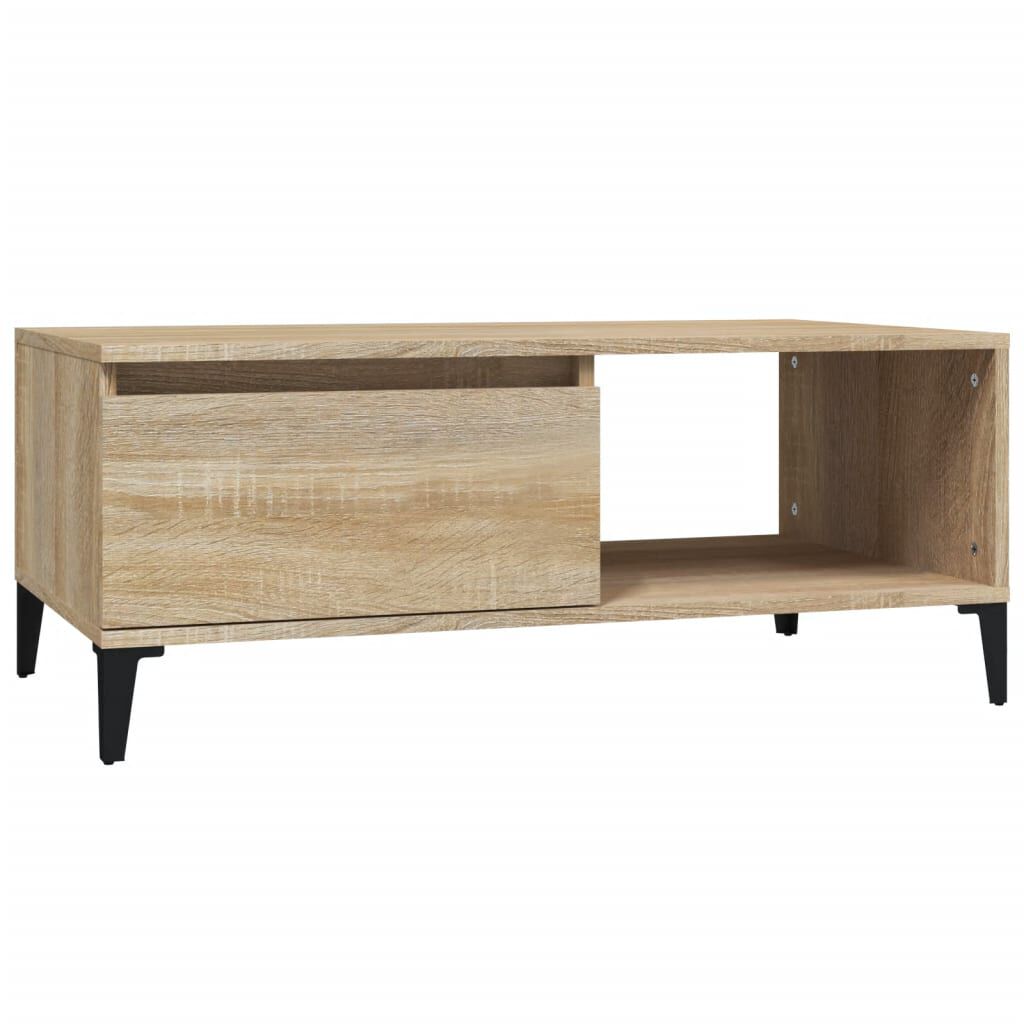vidaXL Τραπεζάκι Σαλονιού Sonoma Δρυς 90x50x36,5 εκ. Επεξεργασμ. Ξύλο