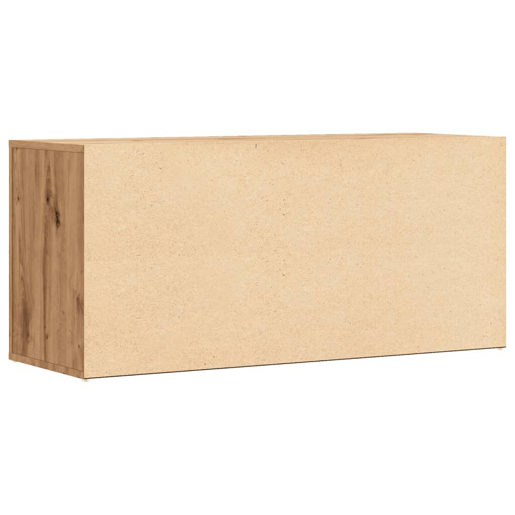 vidaXL Πάγκος Παπουτσιών Artisan Δρυς 100x35x45 εκ. Επεξεργασμένο Ξύλο