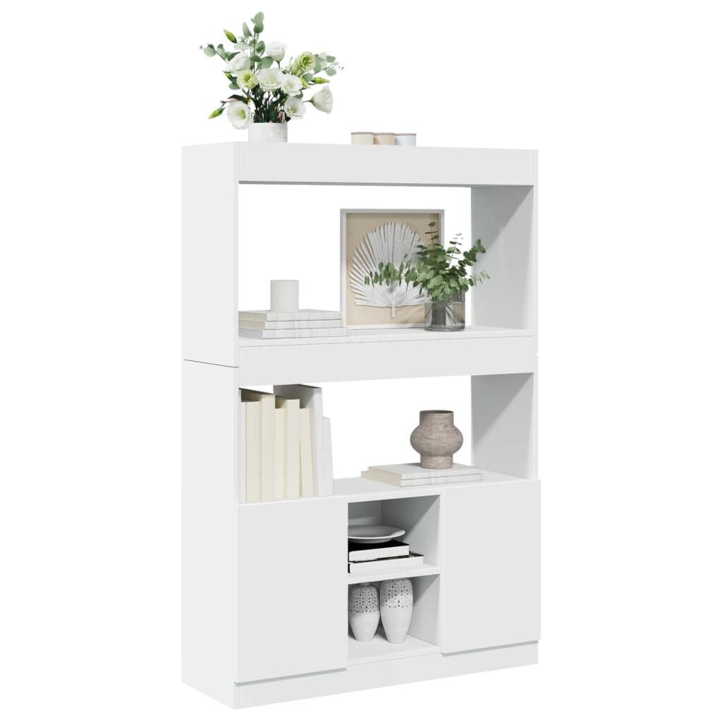 vidaXL Ντουλάπι Λευκό 92x33x140 εκ. από Επεξεργασμένο Ξύλο