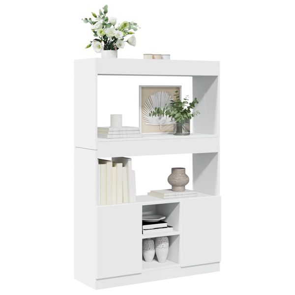vidaXL Ντουλάπι Λευκό 92x33x140 εκ. από Επεξεργασμένο Ξύλο