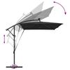 vidaXL Ομπρέλα Cantilever Banana Μαύρο 294 x 200 x 254 εκ.