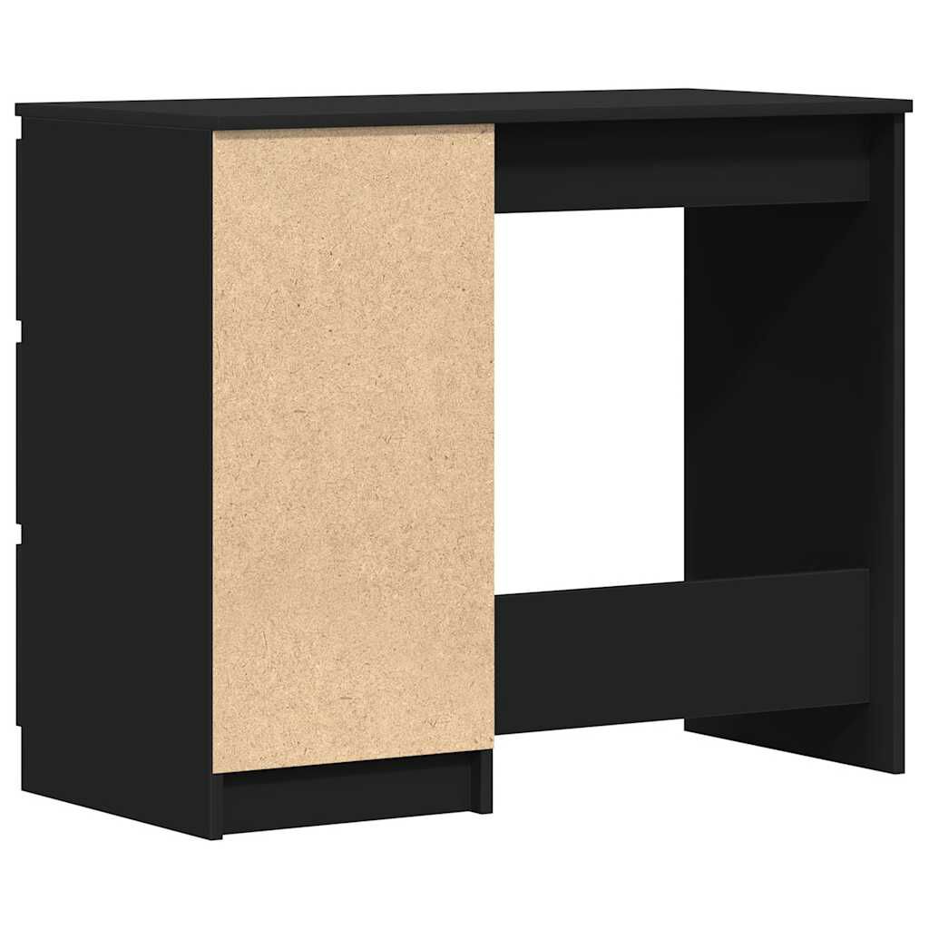 vidaXL Γραφείο Μαύρο 90 x 45 x 76 εκ. από Επεξ. Ξύλο