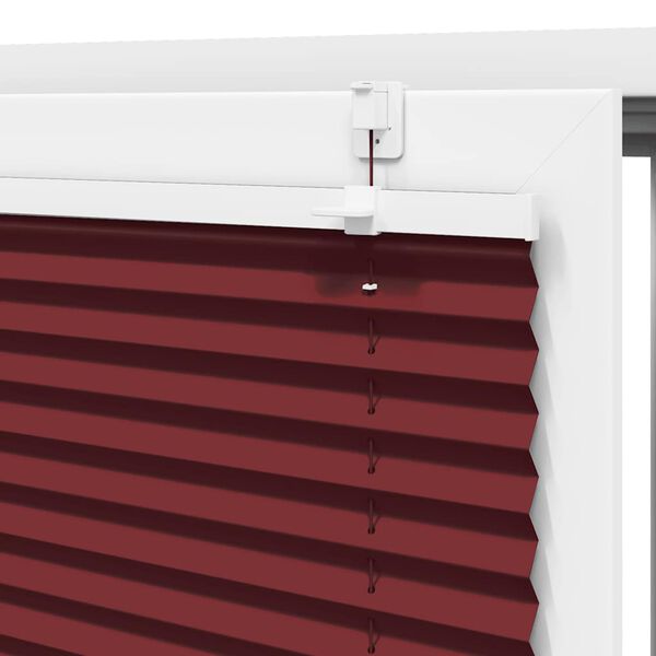 vidaXL Πλισέ περσίδα Μπορντό κόκκινο 100x150 cm Πλάτος υφάσματος
