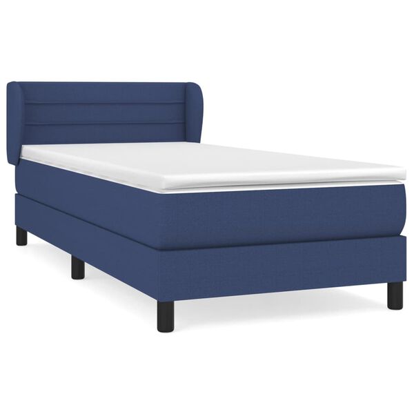 vidaXL &Kappa;&rho;&epsilon;&beta;ά&tau;&iota; Boxspring &mu;&epsilon; &Sigma;&tau;&rho;ώ&mu;&alpha; &Mu;&pi;&lambda;&epsilon; 100 x 200 &epsilon;&kappa;. &Upsilon;&phi;&alpha;&sigma;&mu;ά&tau;&iota;&nu;&omicron;