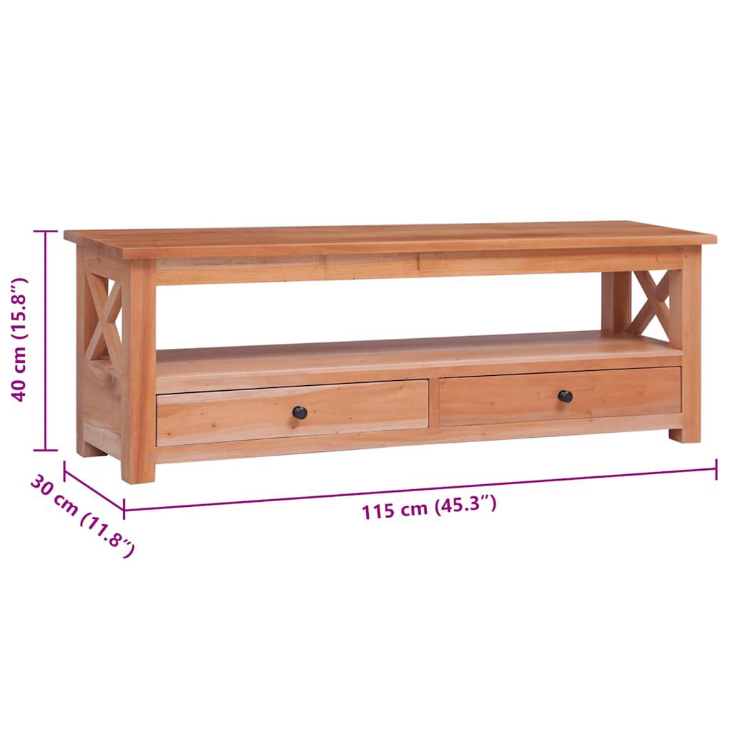 vidaXL Έπιπλο Τηλεόρασης 115 x 30 x 40 εκ. από Μασίφ Μαόνι