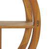 vidaXL Ραφιέρα Τοίχου Σχέδιο Γιν Γιανγκ 80x17,5x80 εκ. Μασίφ Ξύλο Teak