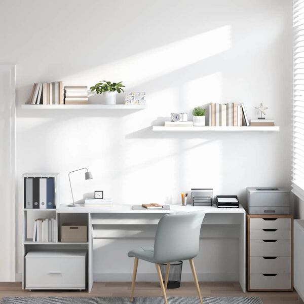 vidaXL &Rho;ά&phi;&iota;&alpha; &Tau;&omicron;ί&chi;&omicron;&upsilon; &Gamma;&upsilon;&alpha;&lambda;&iota;&sigma;&tau;&epsilon;&rho;ά Ά&sigma;&pi;&rho;&alpha; 2 &Tau;&epsilon;&mu;ά&chi;&iota;&alpha; 120x23,5x3,8 &epsilon;&kappa;. MDF