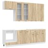 vidaXL &Mu;&omicron;&nu;ά&delta;&alpha; &kappa;&omicron;&upsilon;&zeta;ί&nu;&alpha;&sigmaf; LYON 8 pcs Sonoma &Delta;&rho;&upsilon;&sigmaf; &Epsilon;&pi;&epsilon;&xi;&epsilon;&rho;&gamma;&alpha;&sigma;&mu;έ&nu;&omicron; &Xi;ύ&lambda;&omicron;