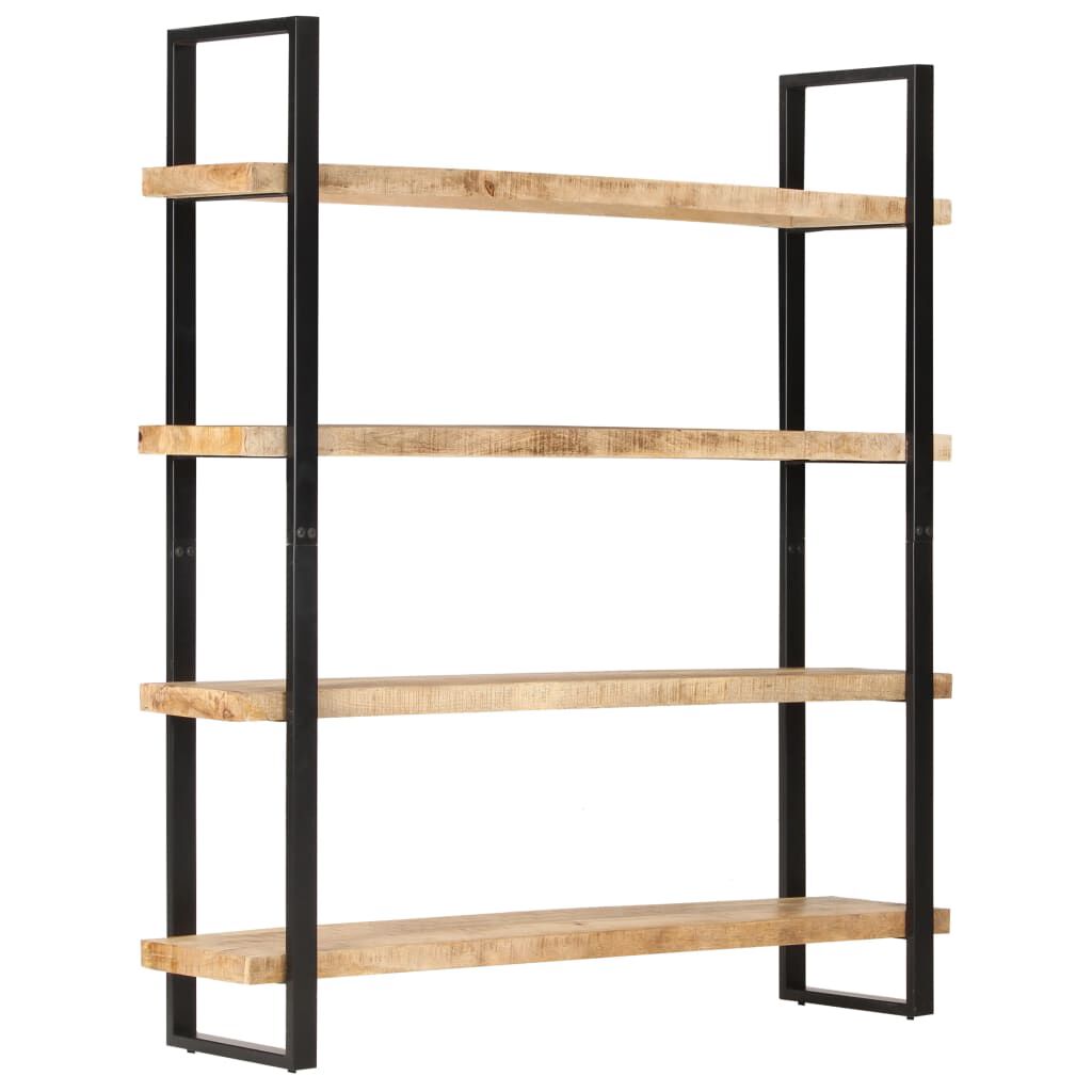 vidaXL Βιβλιοθήκη με 4 Επίπεδα 160x40x180 εκ. Ακατέργαστο Ξύλο Μάνγκο
