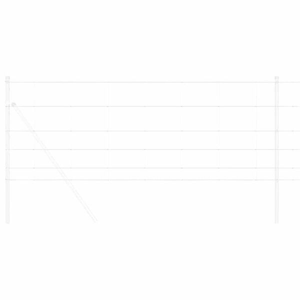 vidaXL Περίφραξη αγρού Ασημί 50 x 0.8 m Γαλβανισμένος χάλυβας