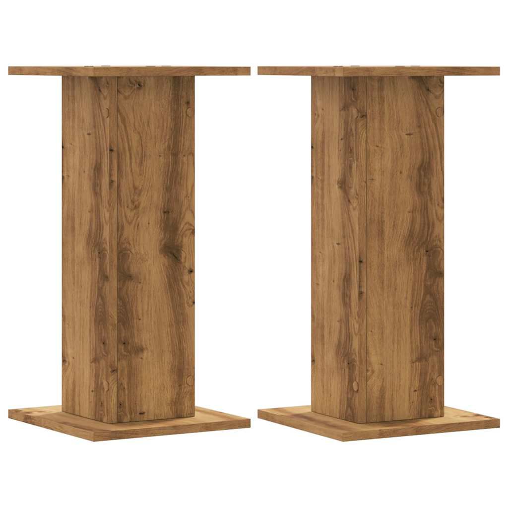 vidaXL Βάσεις Ηχείων 2 τεμ. Αρτισιανή Δρυς 30x30x60 εκ. Επεξ. Ξύλο