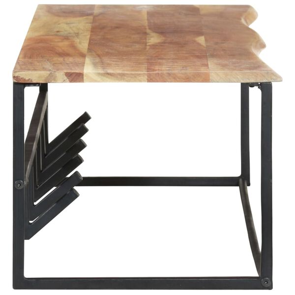 vidaXL Κρεμάστρα Live Edge 100 x 34 x 38 εκ. από Μασίφ Ξύλο Ακακίας