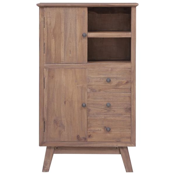vidaXL Ψηλός Μπουφές 60 x 30 x 100 εκ. από Μασίφ Ξύλο Teak
