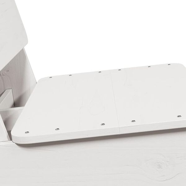 Καρέκλα κήπου vidaXL Λευκό 60x64x70,5 cm Στερεό ξύλο πεύκου