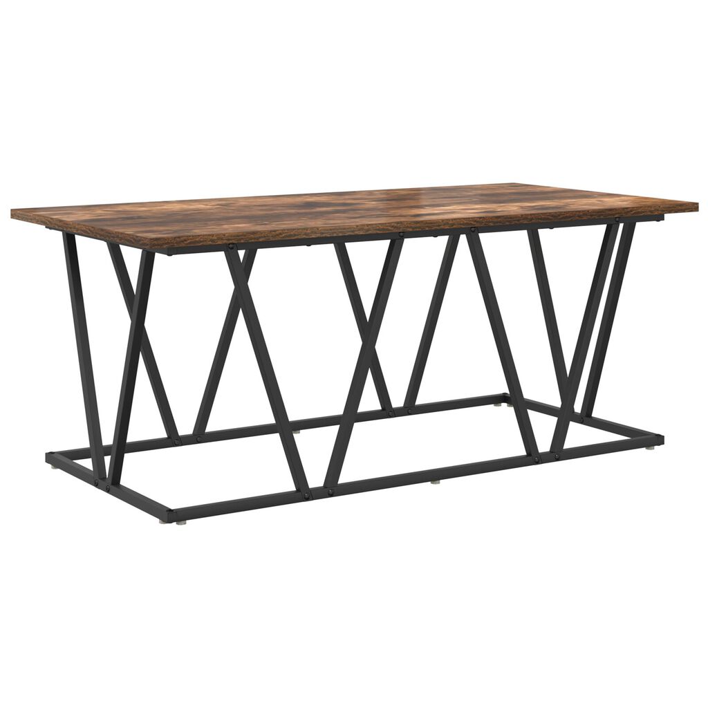 vidaXL Τραπεζάκι σαλονιού Καπνιστή δρυς 100 x 50 x 40 cm