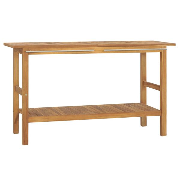 vidaXL Έ&pi;&iota;&pi;&lambda;&omicron; &Mu;&pi;ά&nu;&iota;&omicron;&upsilon; 132 x 45 x 75 &epsilon;&kappa;. &alpha;&pi;ό &Mu;&alpha;&sigma;ί&phi; &Xi;ύ&lambda;&omicron; Teak
