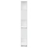 vidaXL Βιβλιοθήκη 5 Επιπέδων Λευκή 80,5x23,5x162,5 εκ. Επεξεργ. Ξύλο