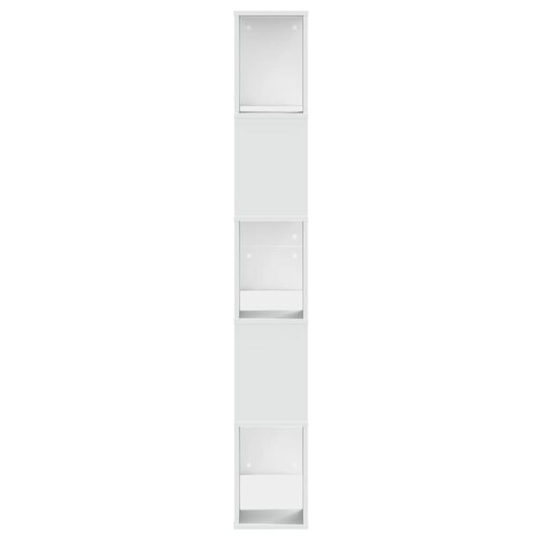 vidaXL Βιβλιοθήκη 5 Επιπέδων Λευκή 80,5x23,5x162,5 εκ. Επεξεργ. Ξύλο