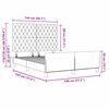 vidaXL Σκελετός Κρεβατιού Ανοιχτό γκρι 140 x 190 cm Βελούδο