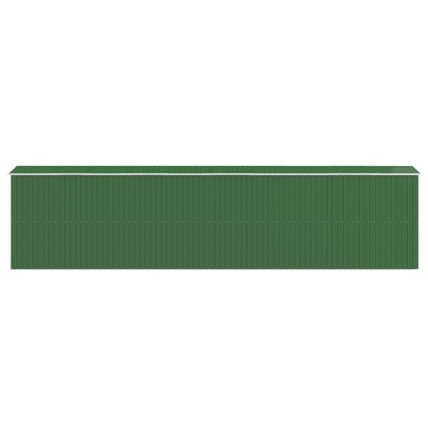 vidaXL Αποθήκη Κήπου Πράσινη 192x855x223 εκ. Γαλβανισμένο Ατσάλι