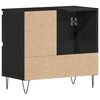 vidaXL Ντουλάπι Νιπτήρα Μαύρη Οξυά 65 x 33 x 60 εκ Επεξεργασμένο ξύλο