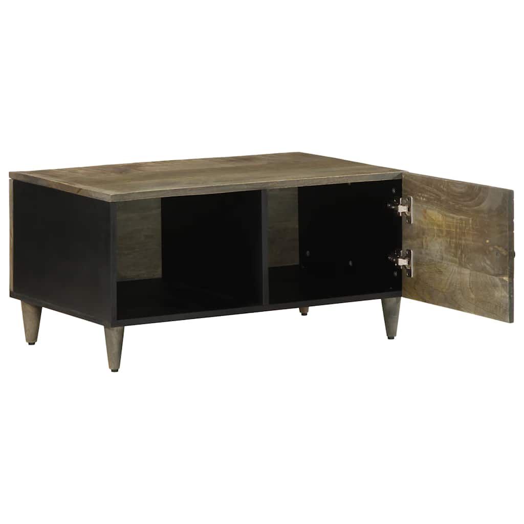 vidaXL Τραπεζάκι σαλονιού ανοιχτό γκρι 80x50x40 cm μασίφ ξύλο Mango