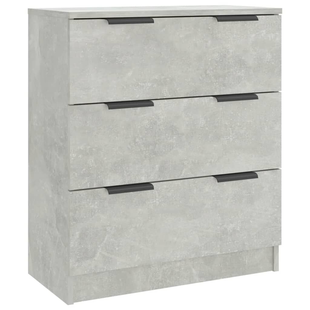 vidaXL Συρταριέρα Γκρι Σκυροδέματος 60x30x70 εκ. Επεξεργασμένο Ξύλο