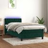 vidaXL &Kappa;&rho;&epsilon;&beta;ά&tau;&iota; Boxspring &mu;&epsilon; &Sigma;&tau;&rho;ώ&mu;&alpha; & LED &Sigma;&kappa;. &Pi;&rho;ά&sigma;&iota;&nu;&omicron; 90x200 &epsilon;&kappa; &Beta;&epsilon;&lambda;&omicron;ύ&delta;&omicron;
