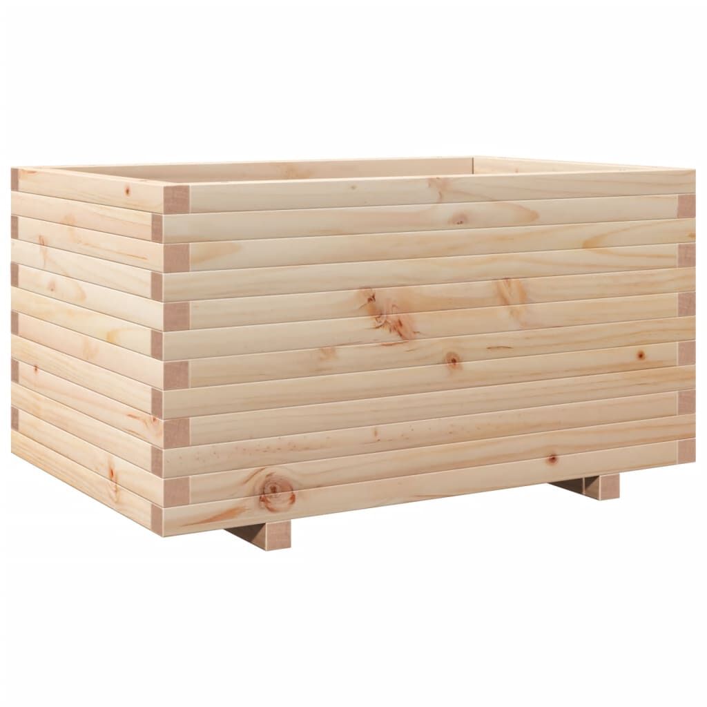 vidaXL Ζαρντινιέρα Κήπου 90x60x49,5 εκ από Μασίφ Ξύλο Πεύκου