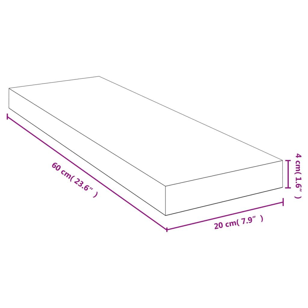 vidaXL Ράφι Τοίχου 60 x 20 x 4 εκ. από Μπαμπού
