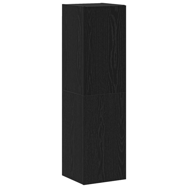 vidaXL Σετ επίπλου τηλεόρασης 4 pcs Μαύρη Δρυς 30.5 x 30 x 110 εκ.