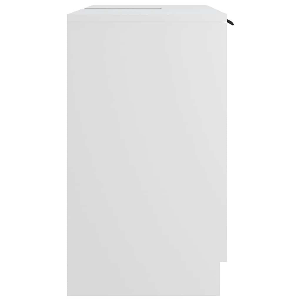 vidaXL Ντουλάπι Μπάνιου Λευκό 64,5 x 33,5 x 59 εκ. Επεξεργασμένο Ξύλο