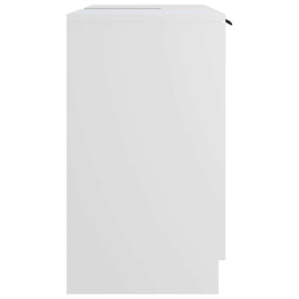 vidaXL Ντουλάπι Μπάνιου Λευκό 64,5 x 33,5 x 59 εκ. Επεξεργασμένο Ξύλο