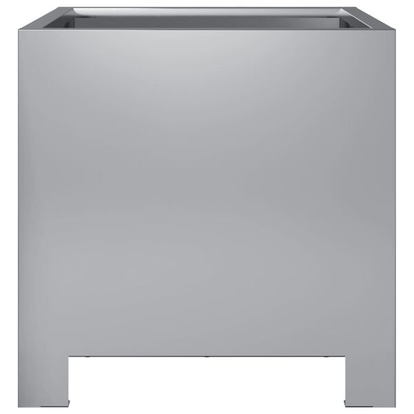 vidaXL Ζαρντινιέρα Κήπου 30x30x30 εκ. από Γαλβανισμένο Χάλυβα